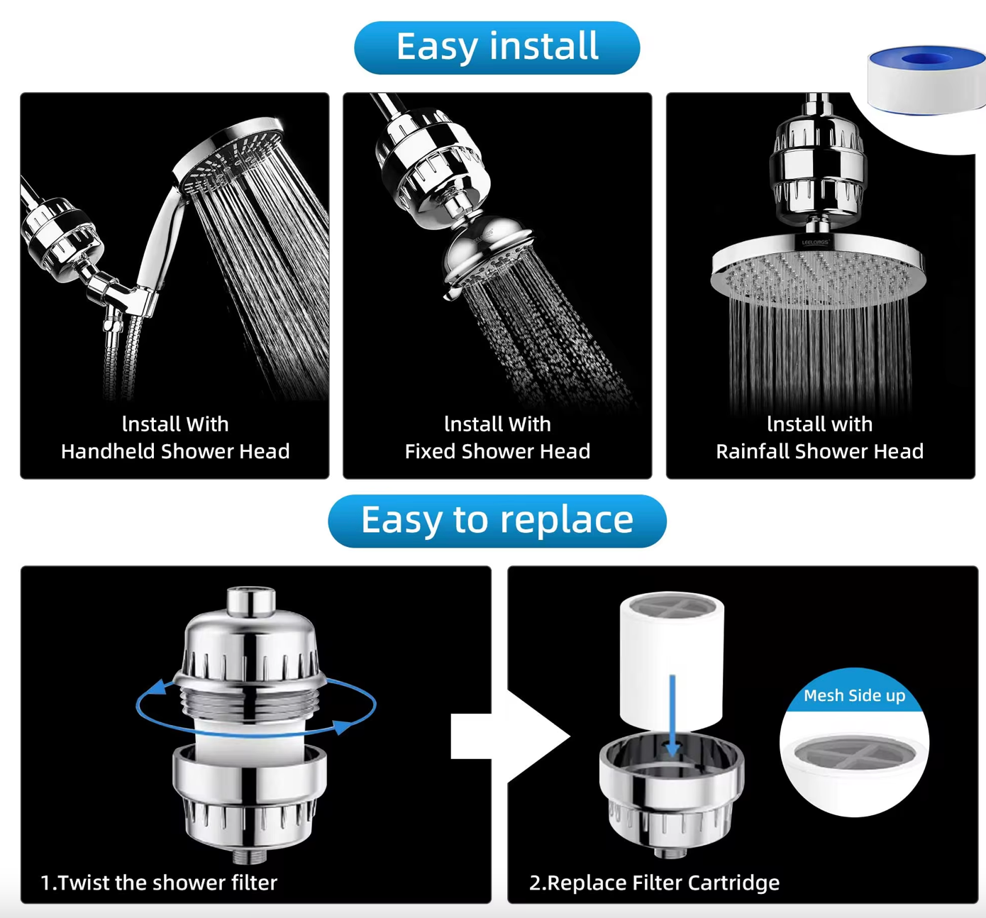 Pure Flow Shower Filter